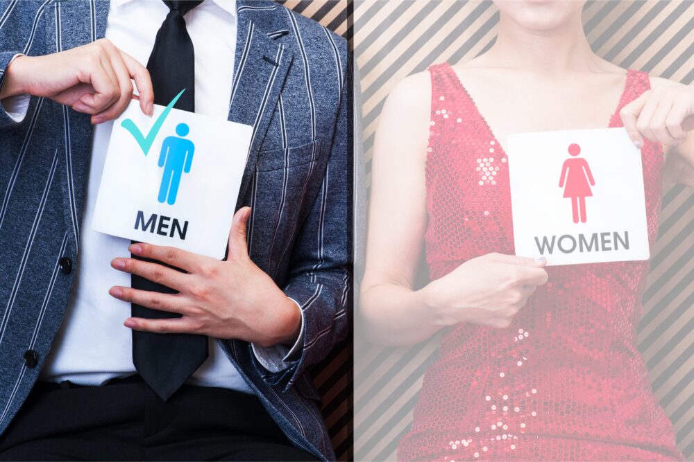 男性と女性の比較